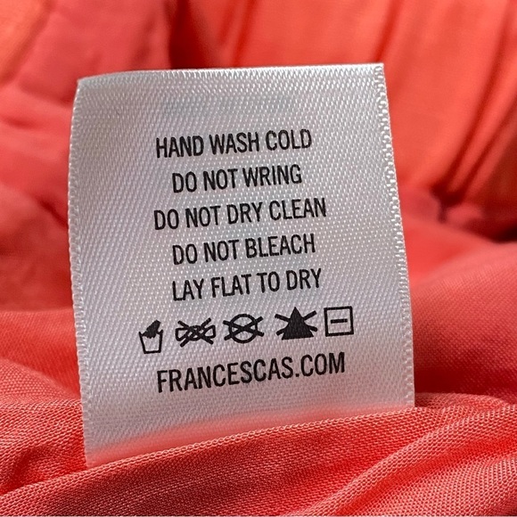 Francesca's Tie Front Elastic Waist Lined High Rise Shorts Coral Size Medium NWT - Picture 12 of 12